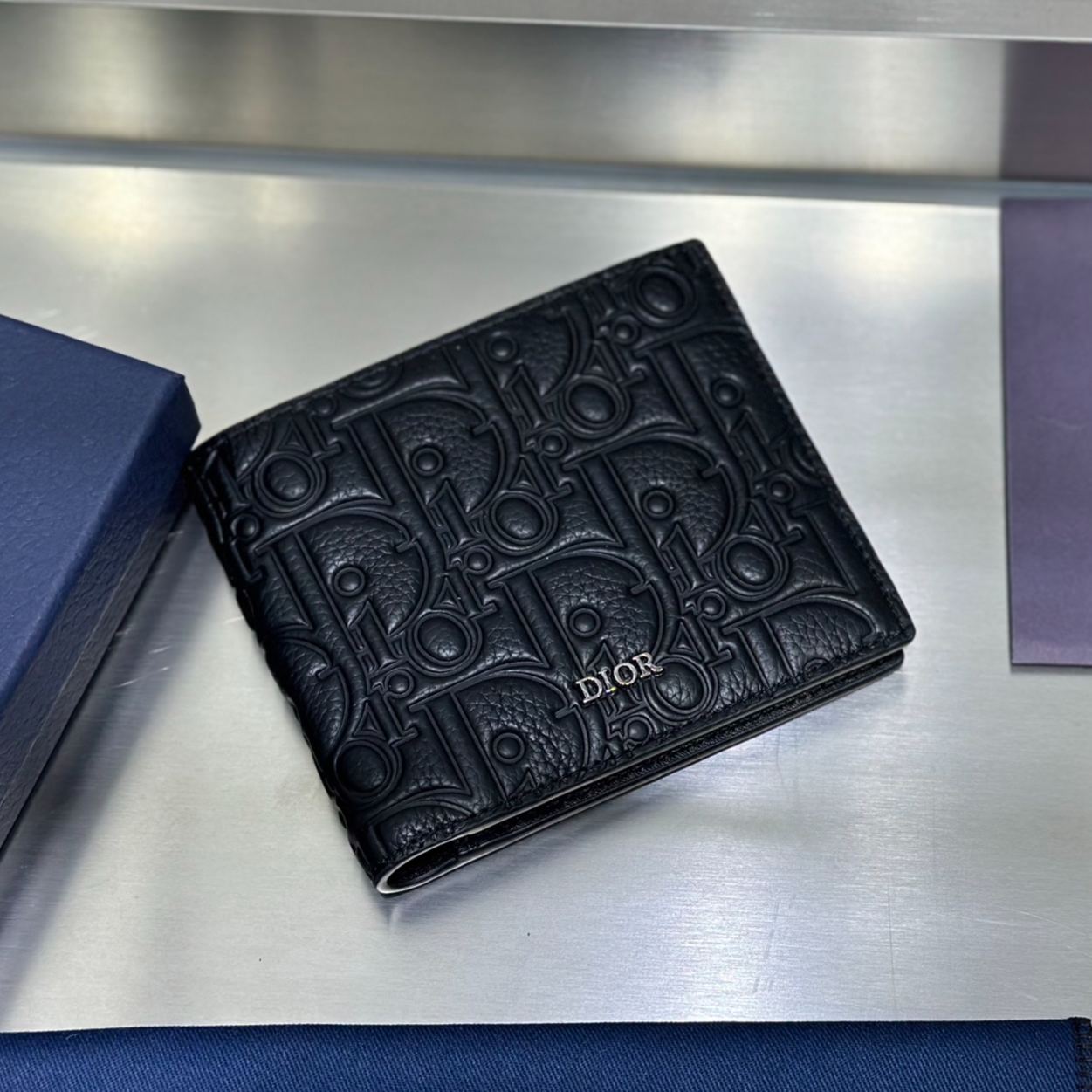 DIOR Logo folding wallet（2OBBC027YSE-H05E）