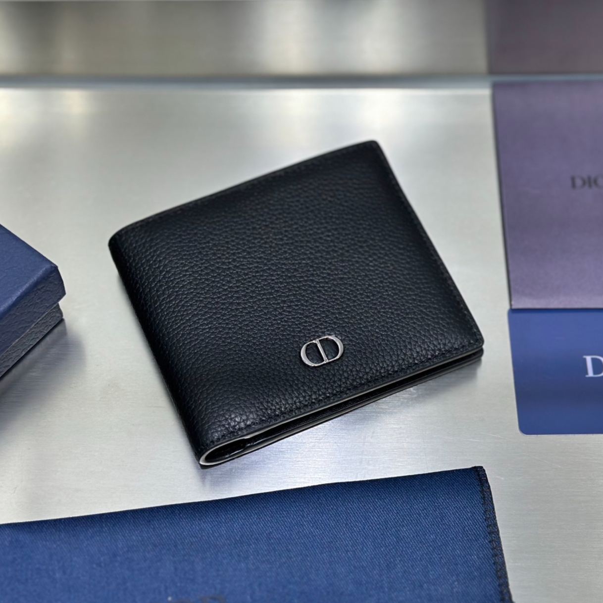 DIOR Logo folding wallet（2OBBC027YSE-H05E）