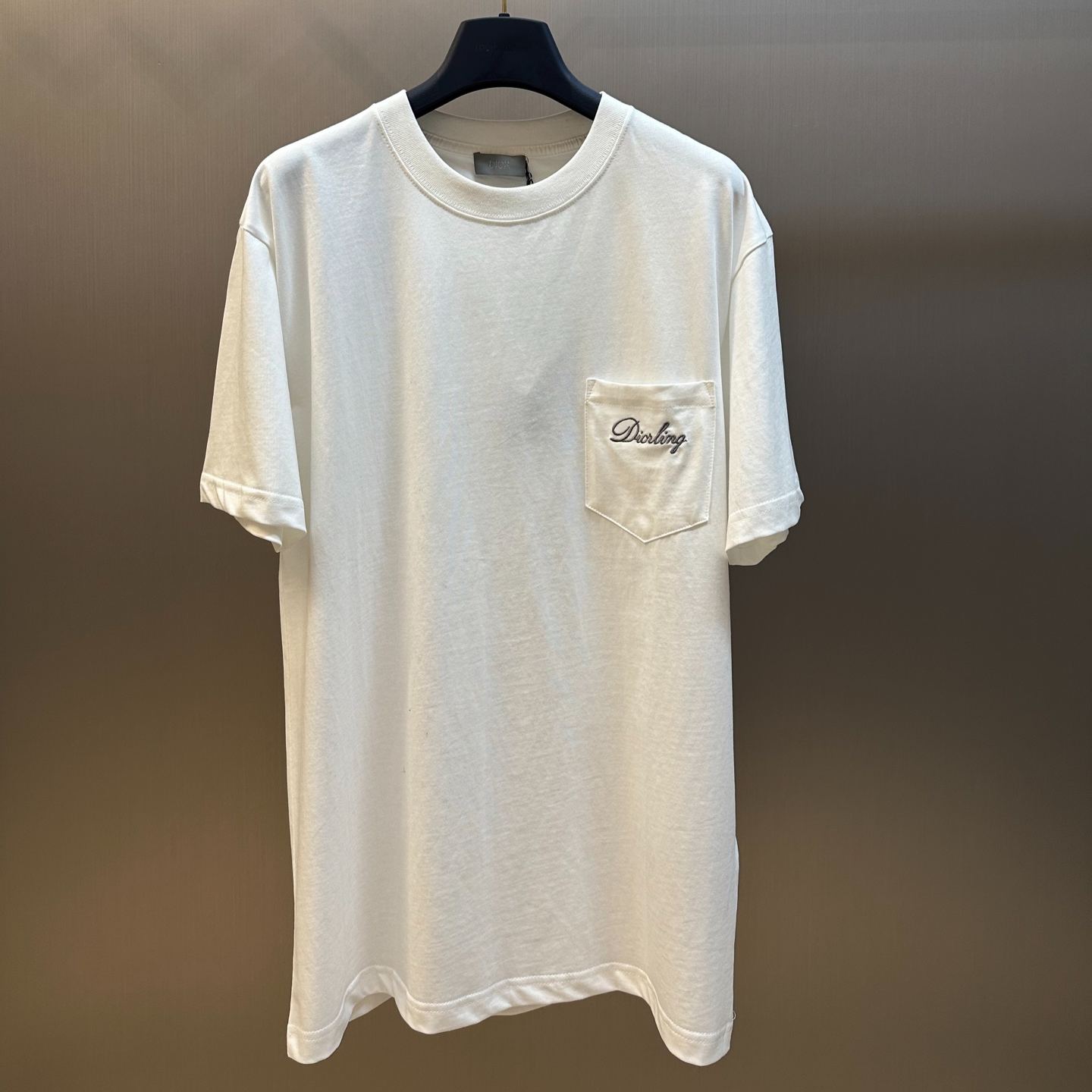 Diorling T-shirt (regular fit) slub cotton jersey（543J611A0914-C880）