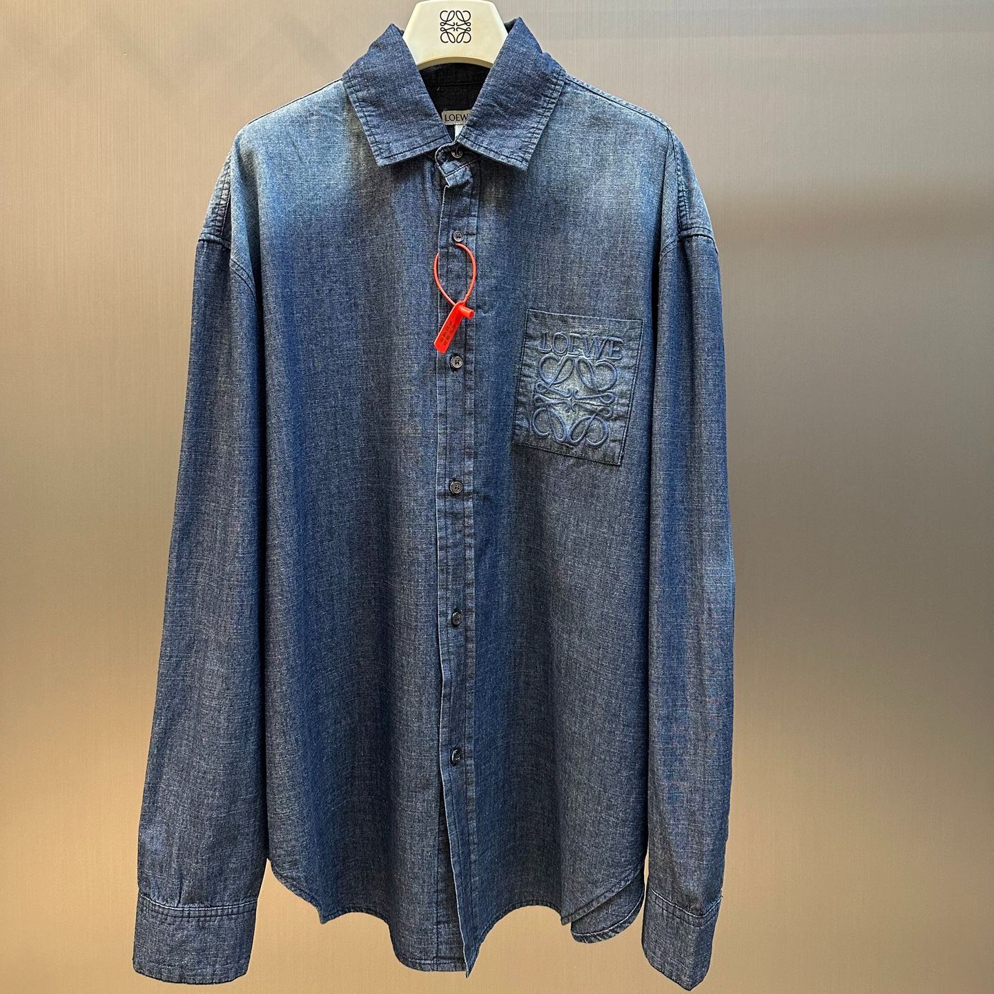 Loewe Blue Cotton Shirt (H526Y05WF1-8438）