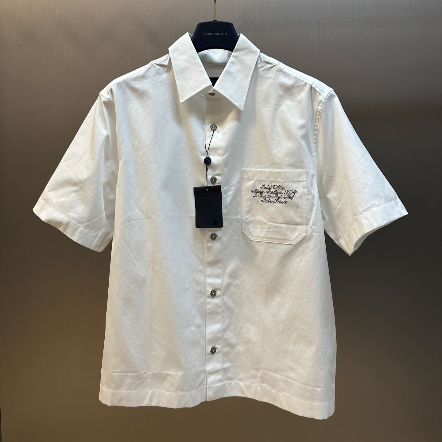 Louis Vuitton x NIGO collaboration embellished short sleeve shirt（1AIMI9）