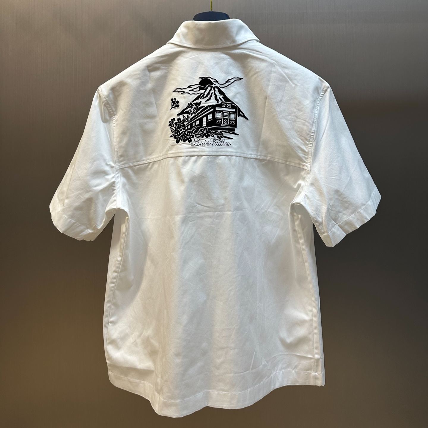 Louis Vuitton x NIGO collaboration embellished short sleeve shirt（1AIMI9）
