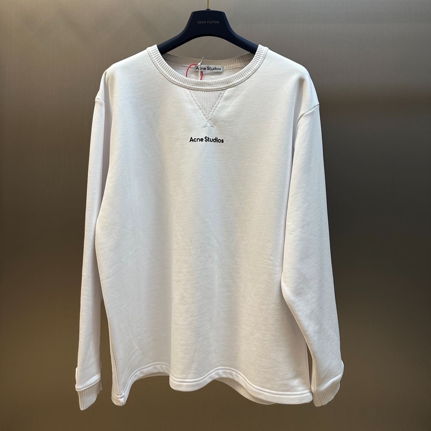 ACNE STUDIOS Logo Man to Man - Black (CI0169-900）