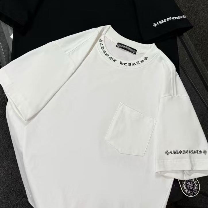 CHROME HEARTS NECK LOGO S/S TEE (CH-051）