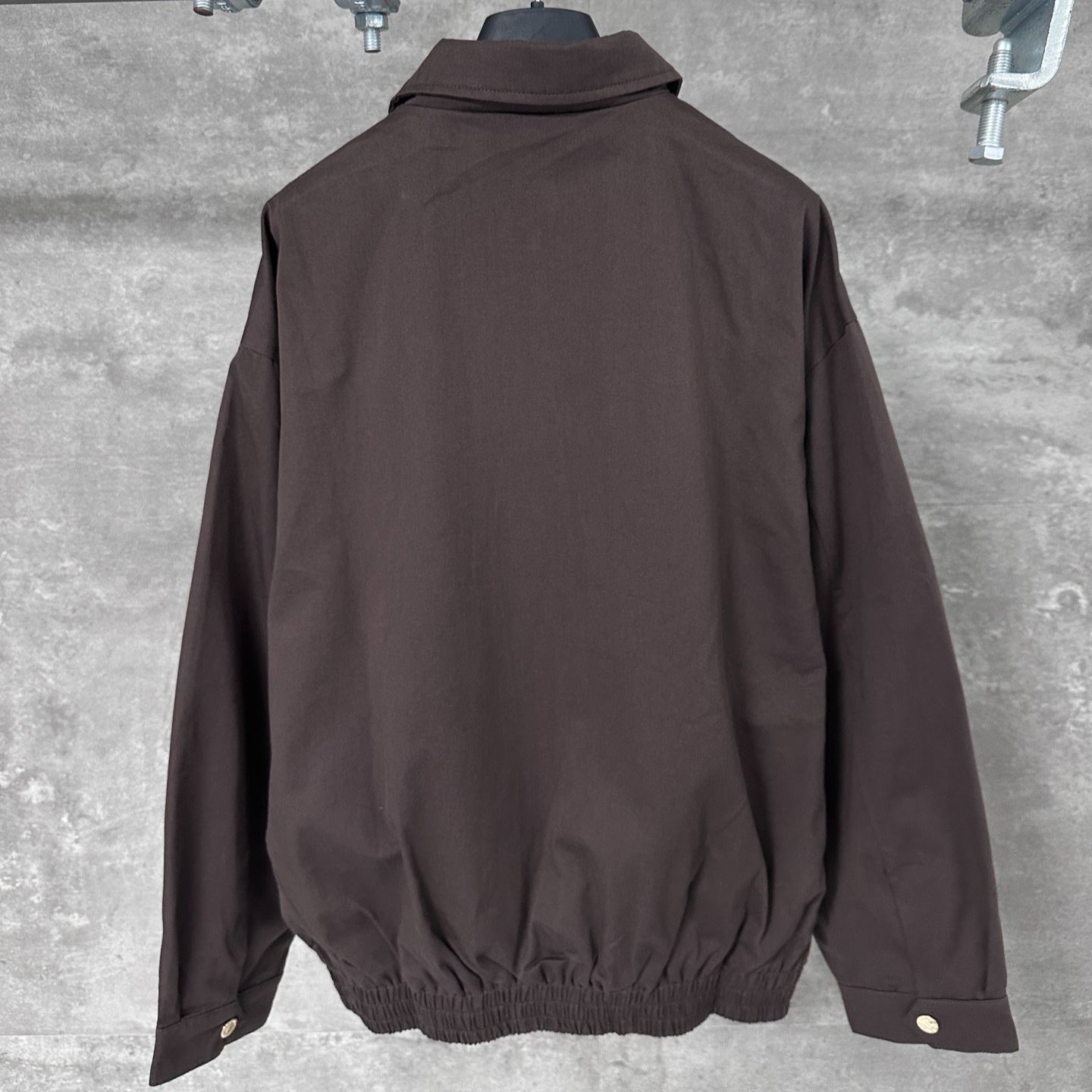 MIU MIU solid color lettering embroidered zip-up jacket（ML1053-144D-F0324-S-OOO）