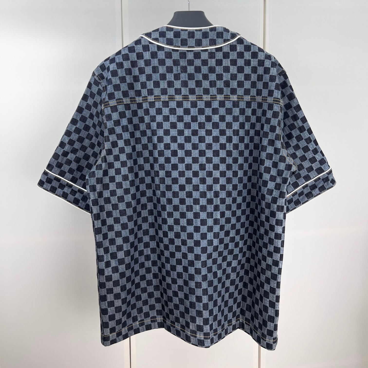 Louis Vuitton Damier Denim Baseball Shirt（1AIMJG）