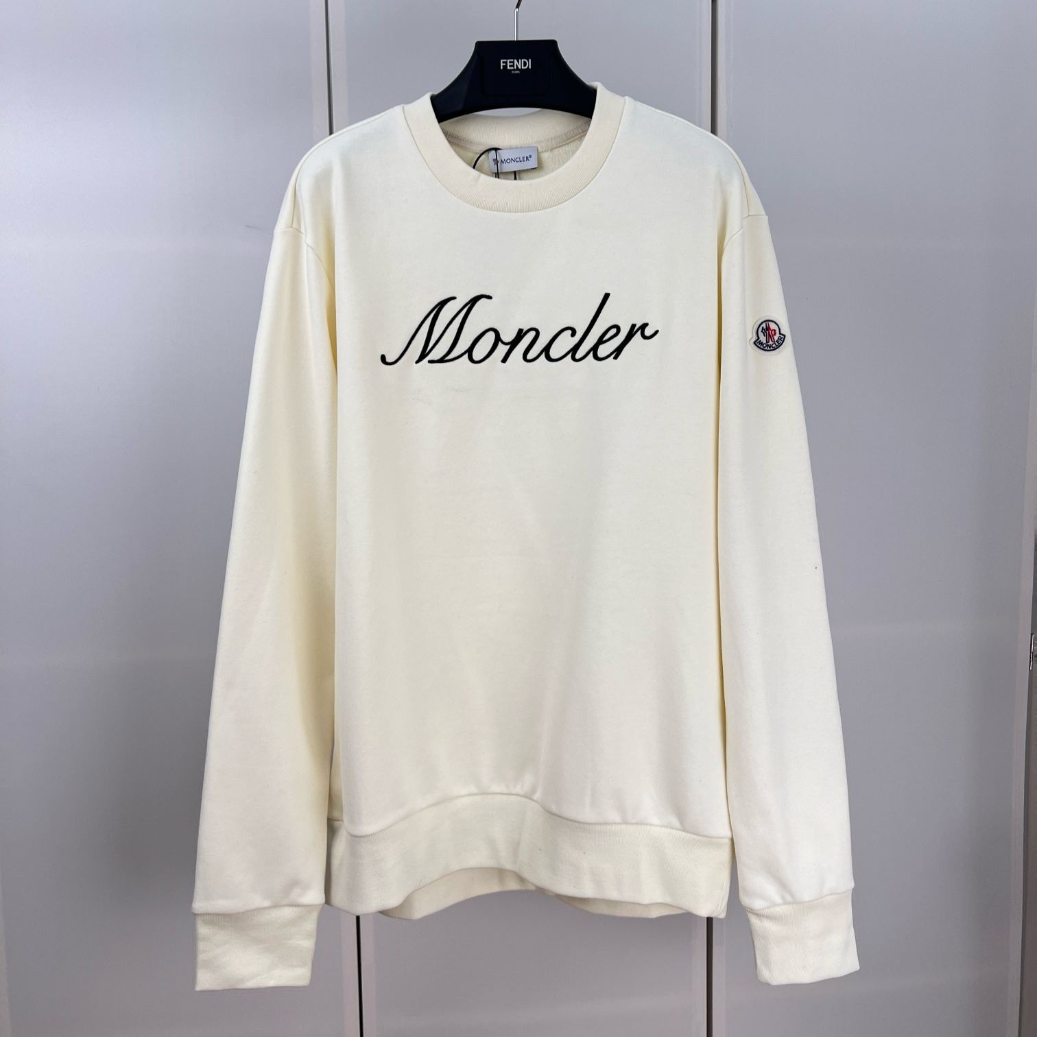 MONCLER embroidered logo cotton sweatshirt（K109U8G00004M5214999）