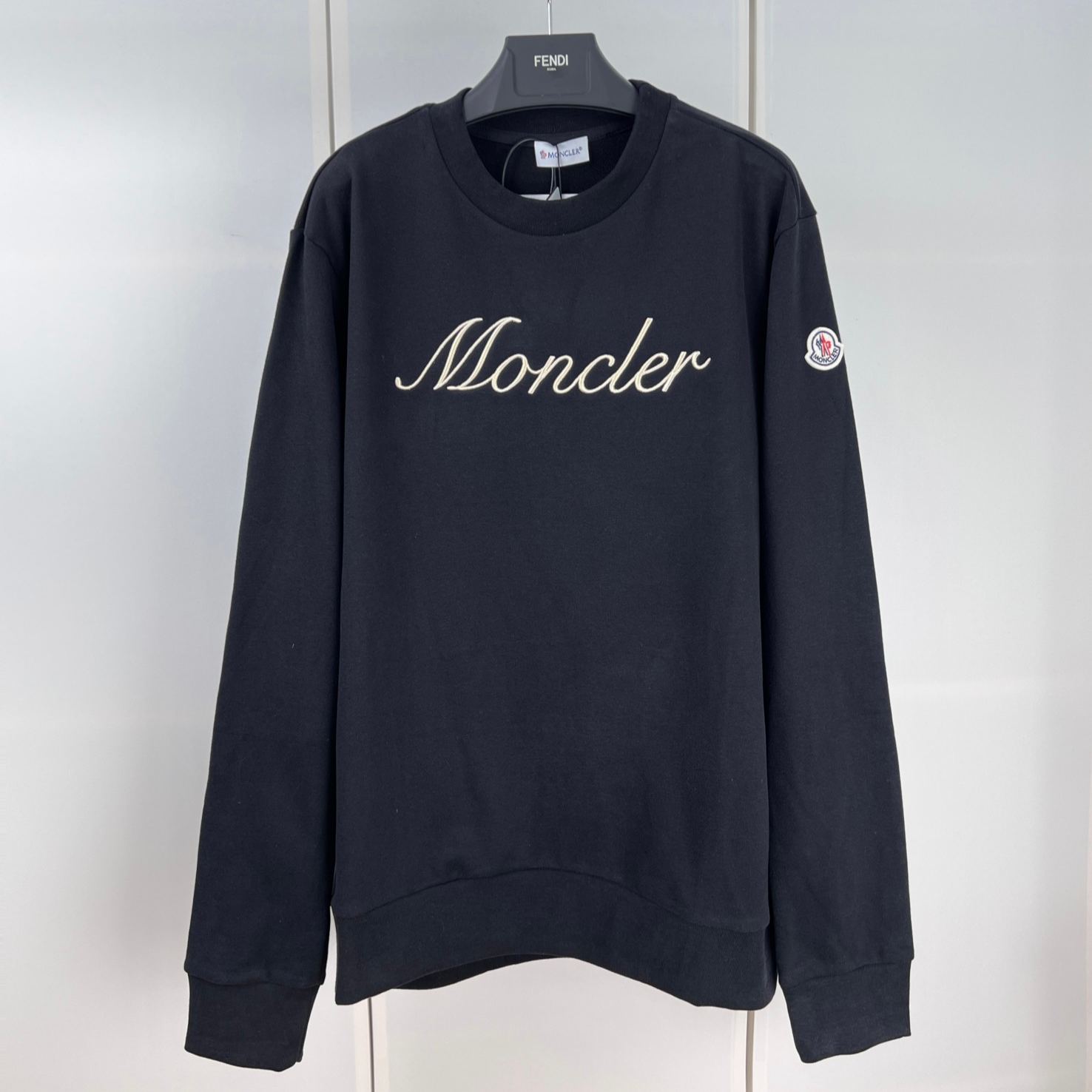 MONCLER embroidered logo cotton sweatshirt（K109U8G00004M5214999）