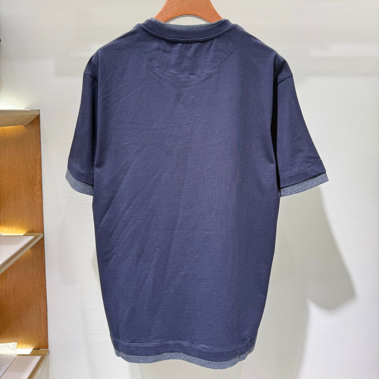 Prada Men's Divisa Layered Crewneck T-Shirt  (UJN912-11CD-F095J-S-WMO）