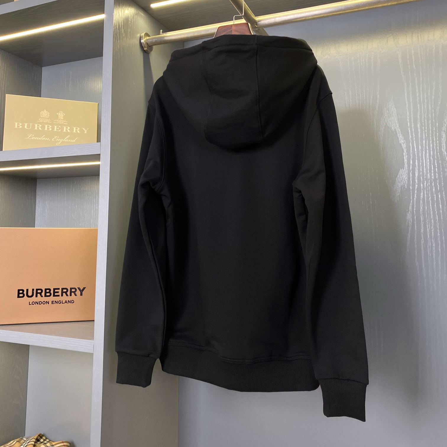 Burberry Embroidered EKD Cotton Hoodie（80727761）