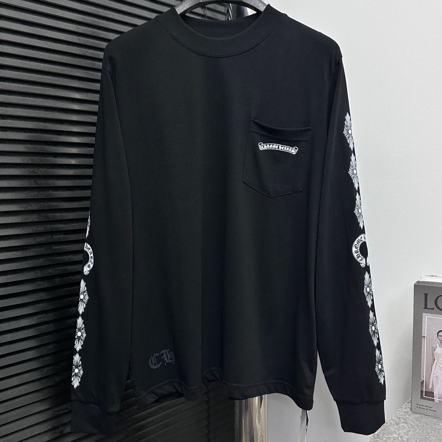 Chrome Hearts Floral Cross L/S T-shirt  (CH-072506）