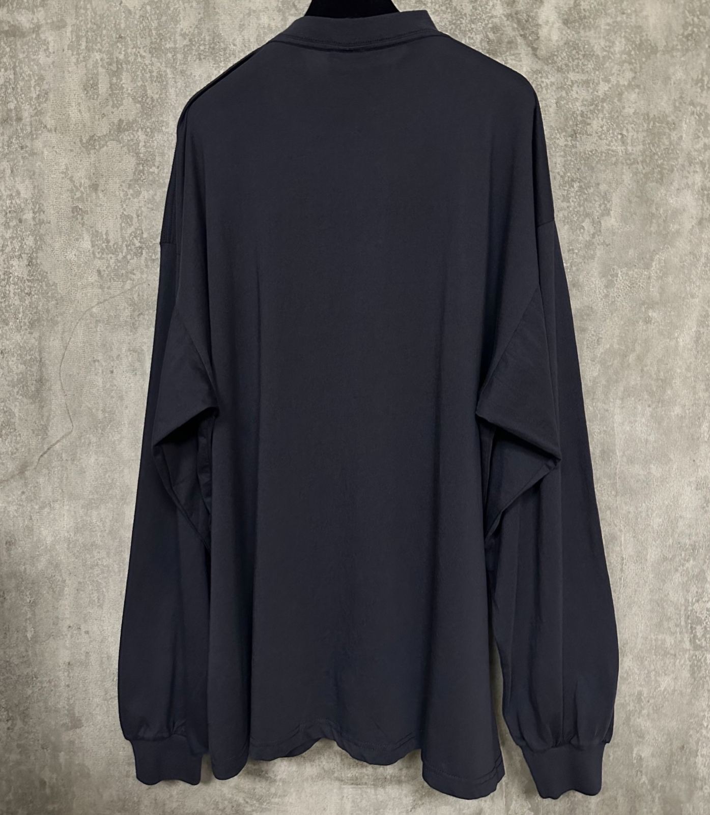 BALENCIAGA Men's Bb Icon Stencil Long Sleeve T-shirt (850404TTVD61041）