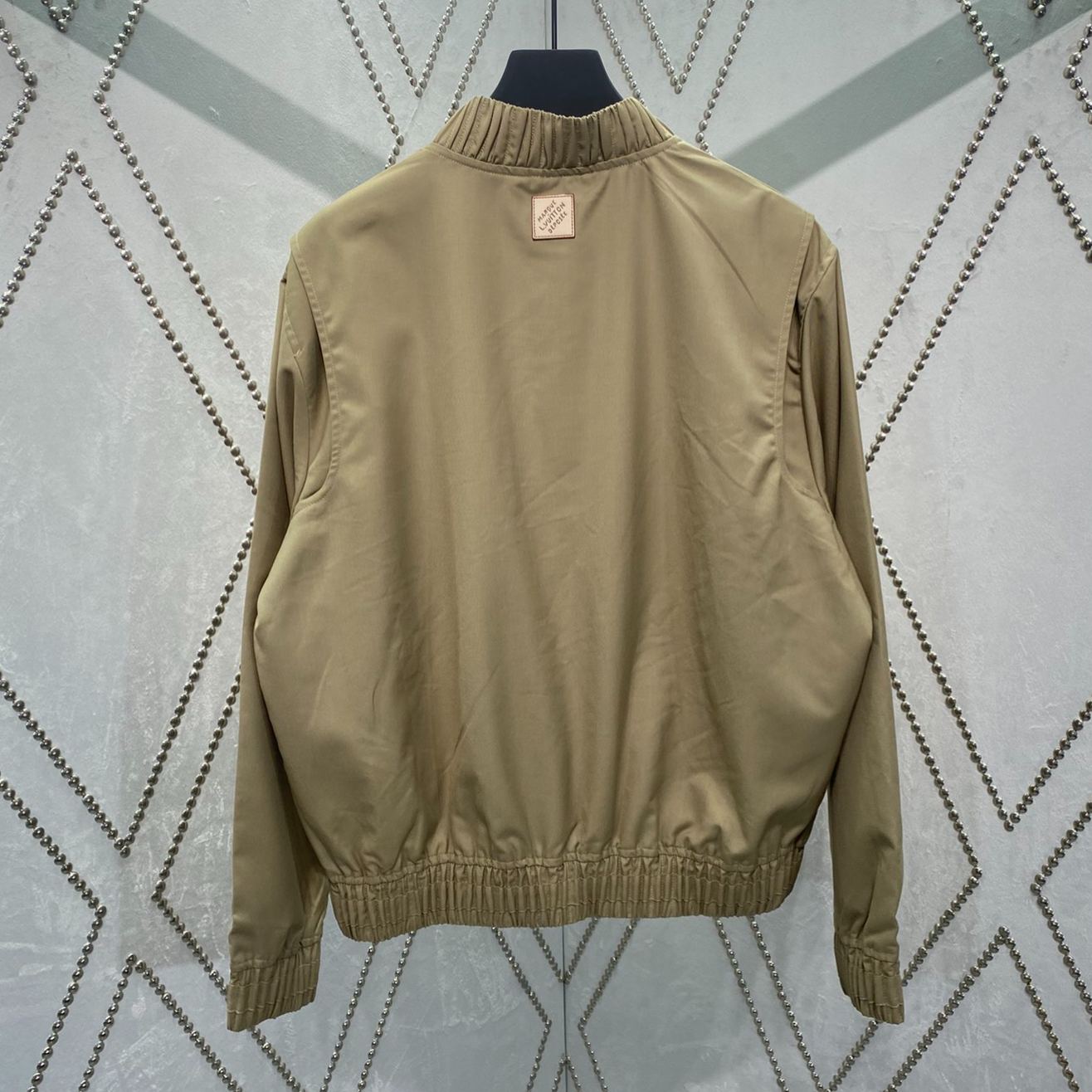 Louis Vuitton letter embroidered logo baseball jacket jacket（1AFQDS）