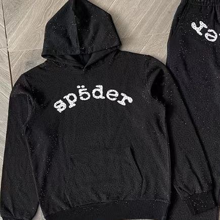 Sp5der VVS Hoodie 'Black' (SS45FW24BLK）