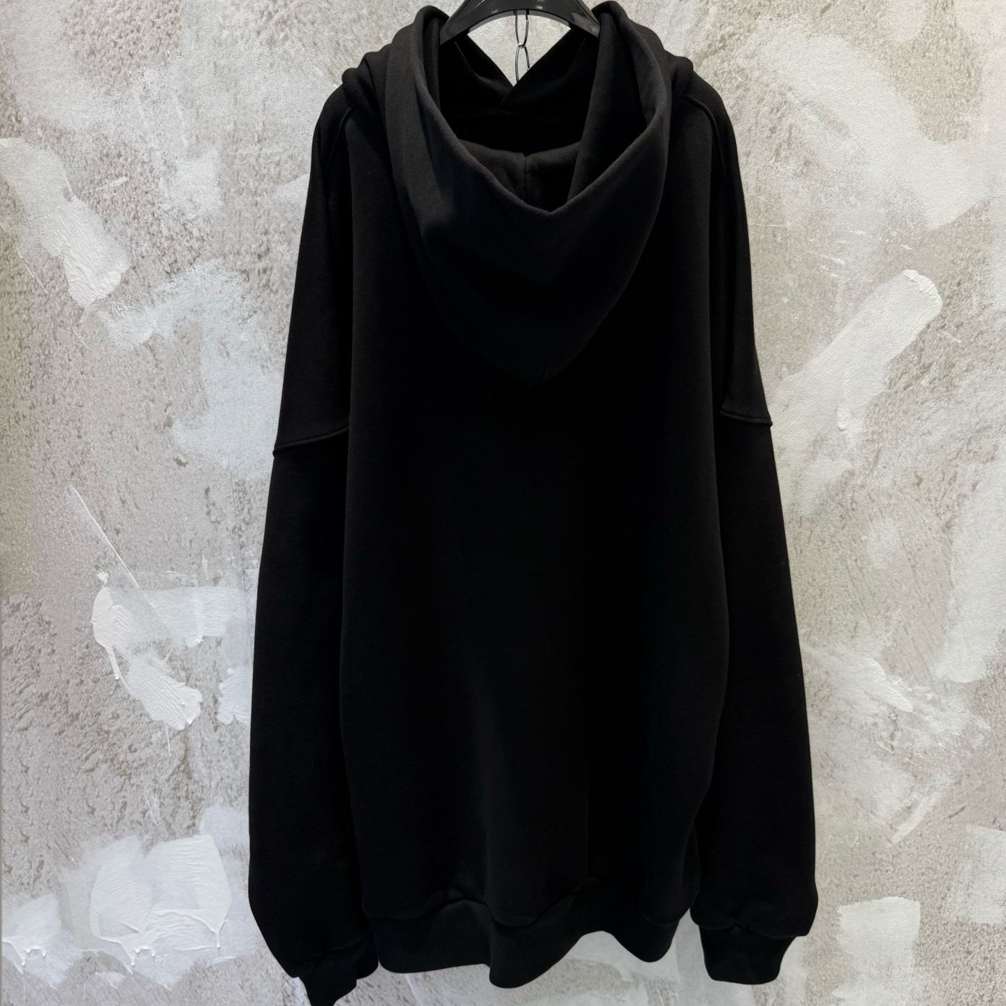 Balenciaga City of Angels Hoodie, Medium Fit, Heather Black (767877TSVR31041）