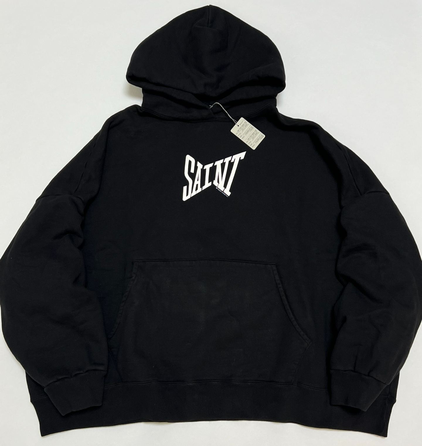 SAINT Mxxxxxx HOODIE RIBON SAINT BLACK（SM-YS1-0000-039）