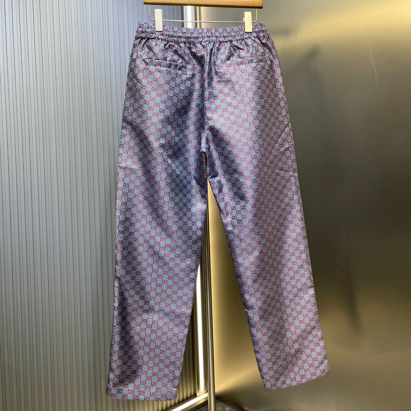 GUCCI GG houndstooth wool casual trousers （814716-ZAR42）