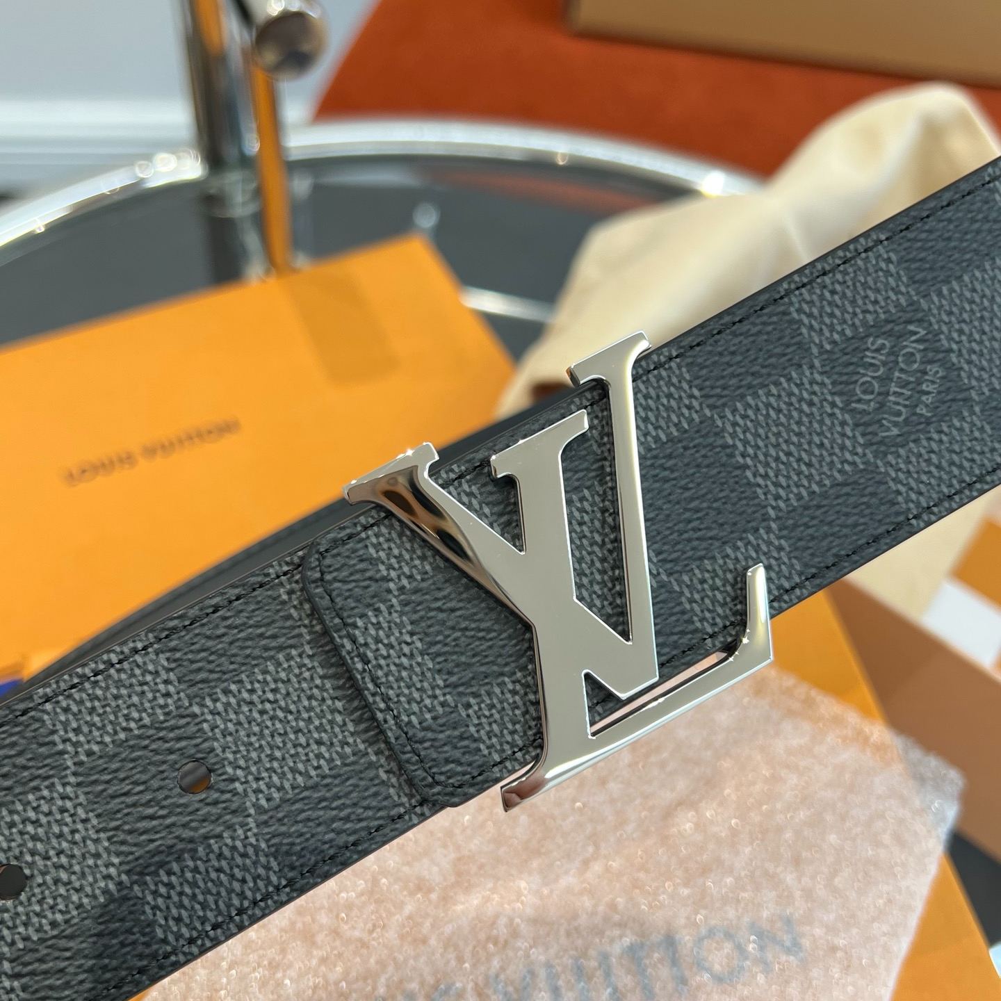 Louis Vuitton Initiales 40mm Reversible Belt Damier（M0213）