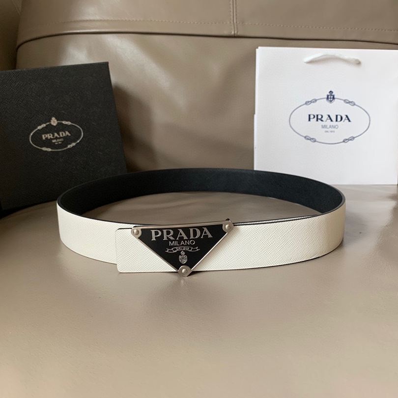 PRADA Men's  SAFFIANO Belt in Black（2CM217-053-F0002）