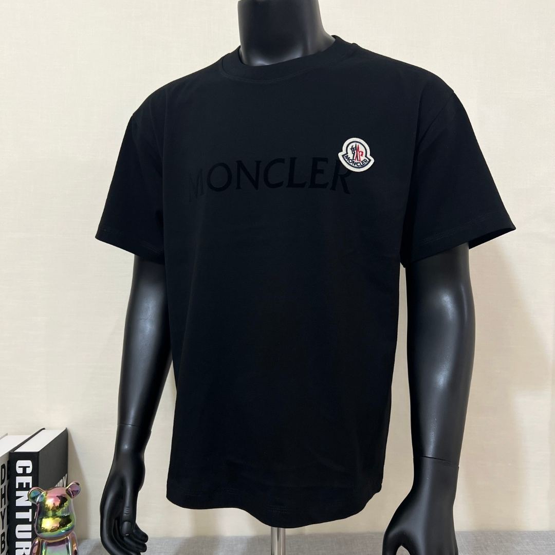 Moncler Flocked Logo Cotton T-Shirt（J20918C000248390T778）