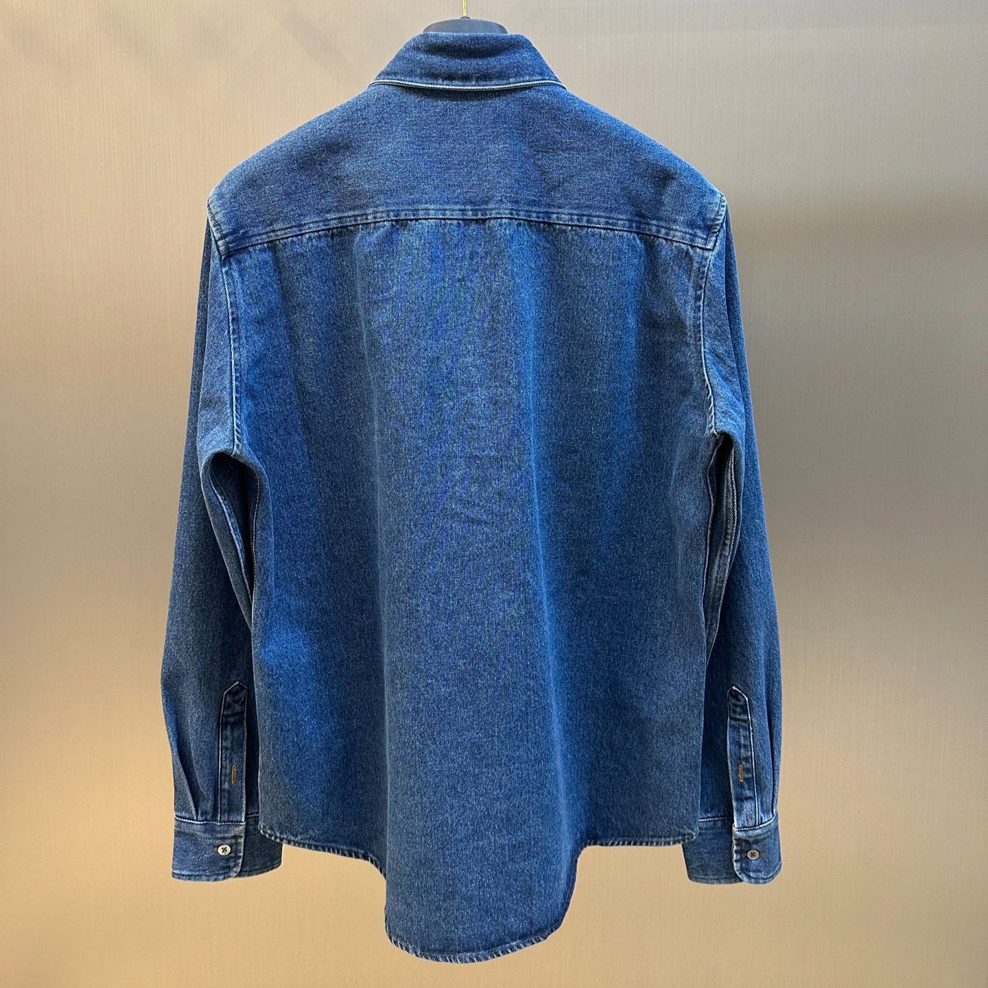 Ami Heart Logo Denim Shirt（USH063DE0032-480）