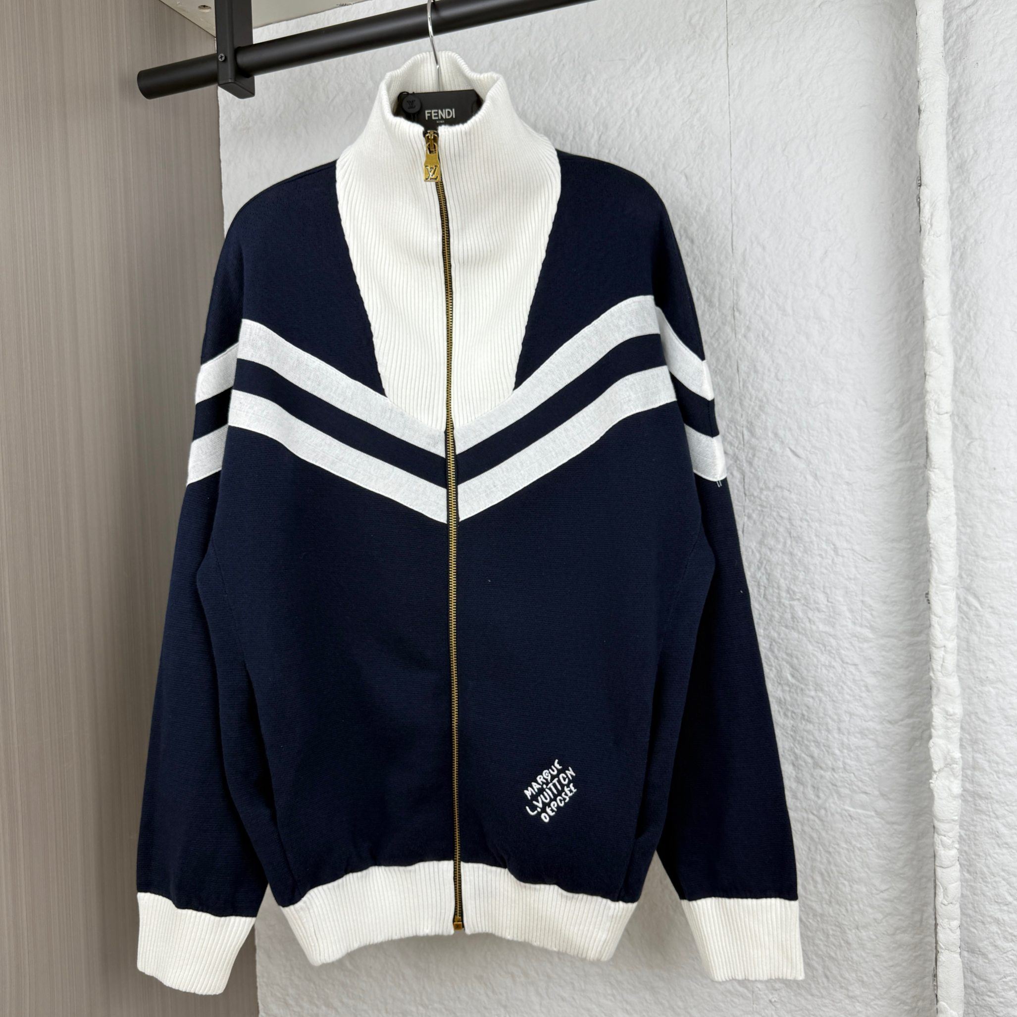 Louis Vuitton knitted cotton sailor jacket（1AHUG8）