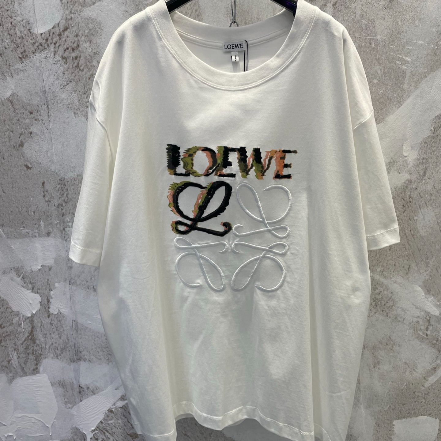 Loewe Relaxed Fit T-Shirt 'White/Multicolor'（H526Y22J61-2016）