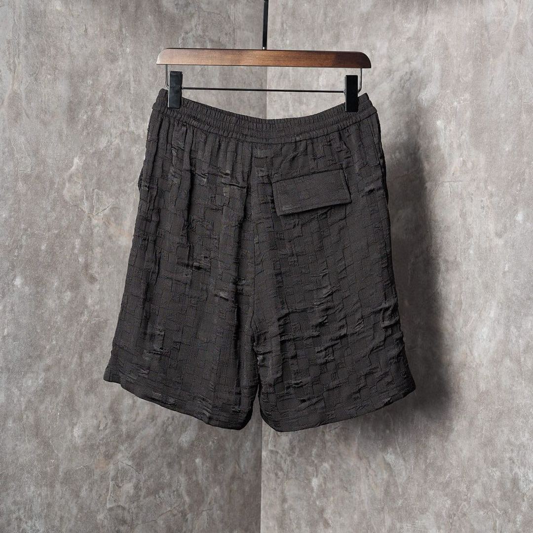 Louis Vuitton Graphic Jacquard Fluid Shorts Black（1AHCD8）