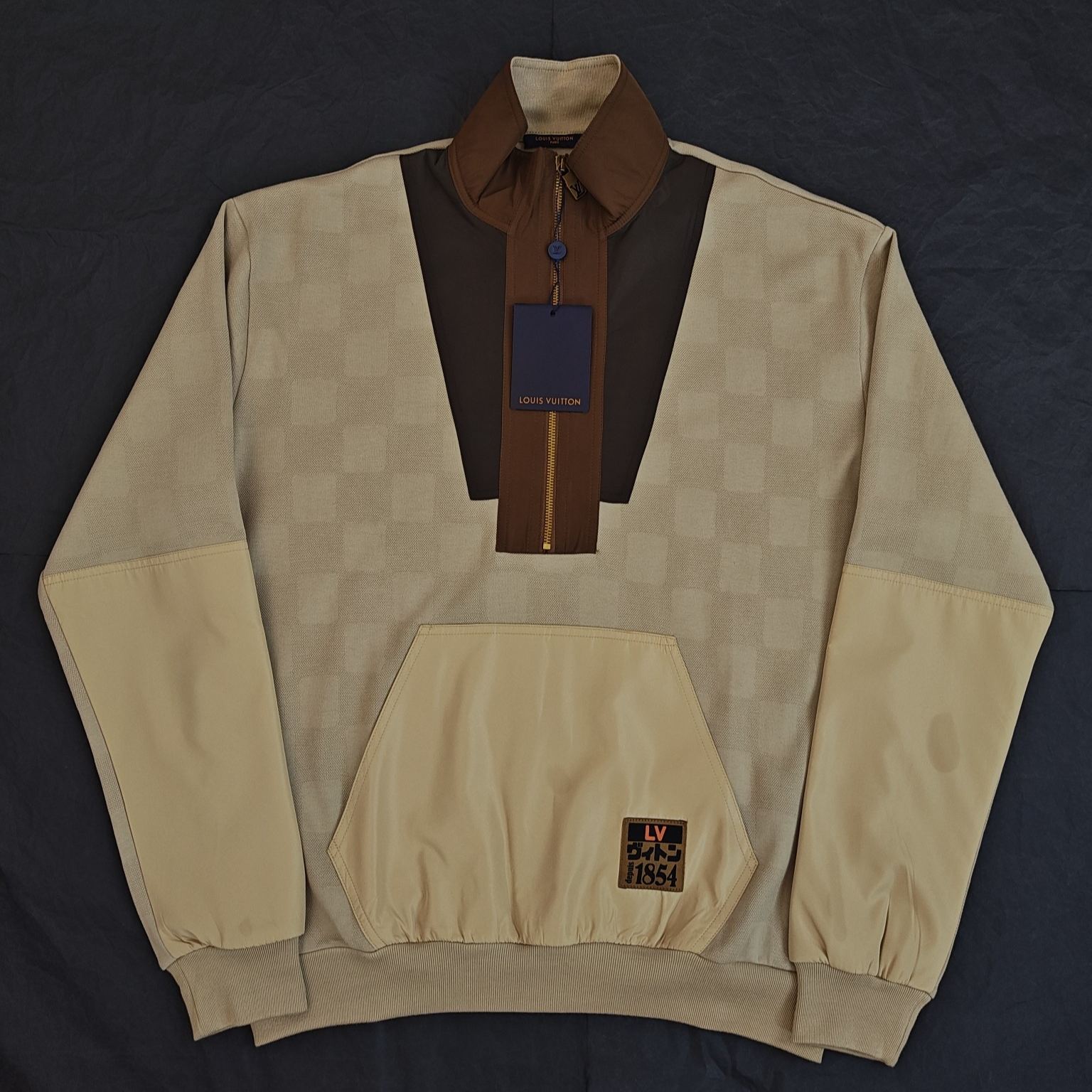 Louis Vuitton Damier Hybrid Half-Zip Workwear Pullover（1AIMK0）