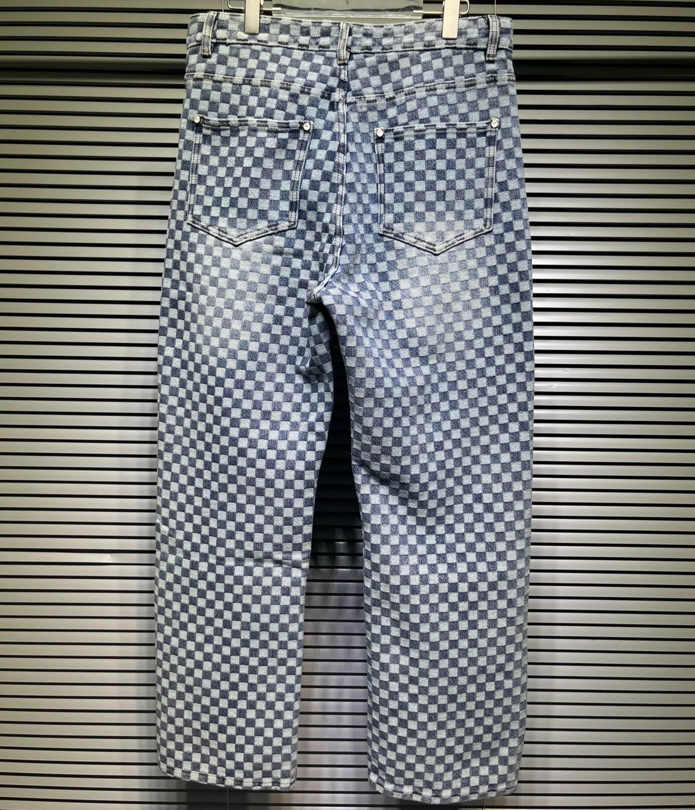 Louis Vuitton DAMIER wide-leg jeans（1AILTG）