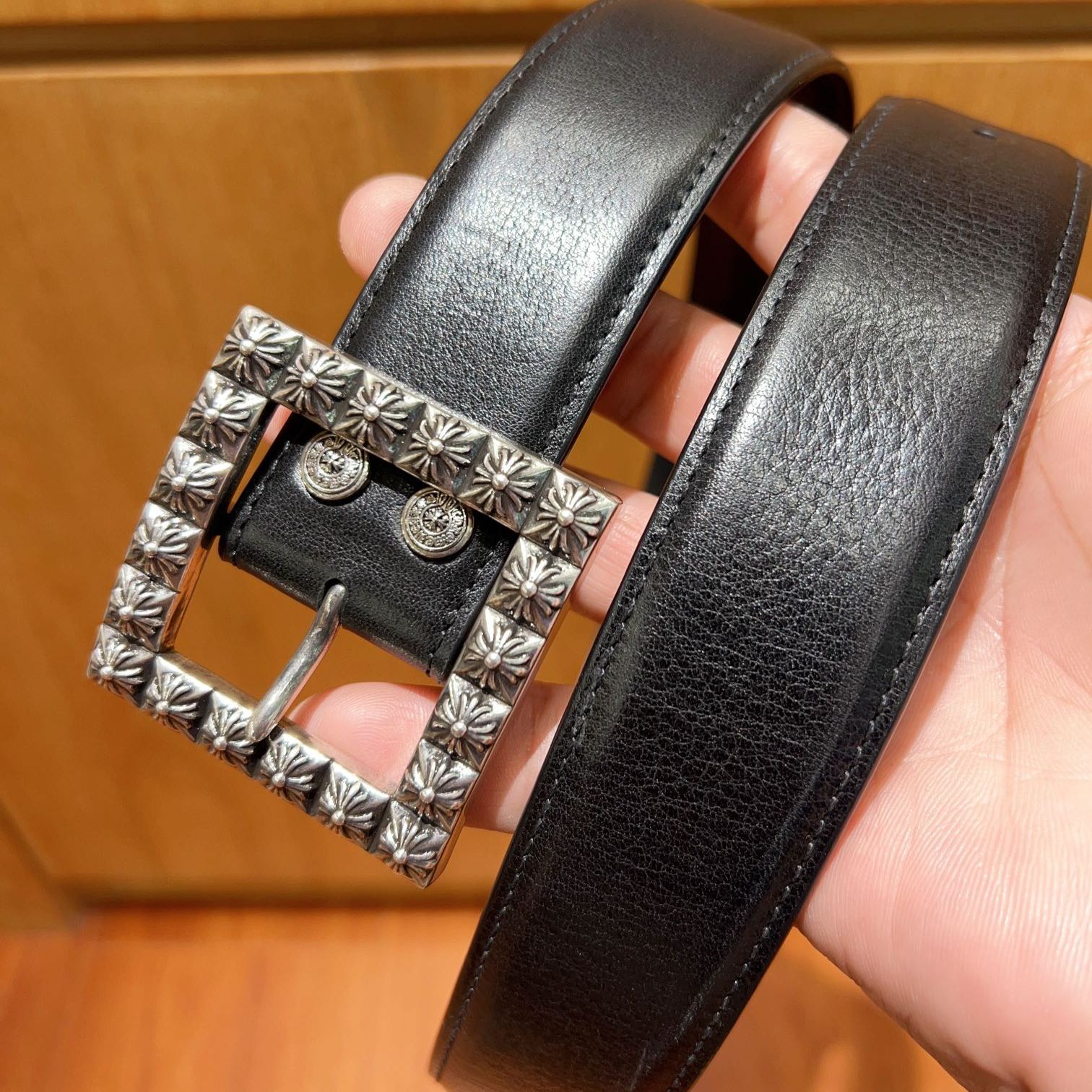 CHROME HEARTS Pyramid Plus Buckle Belt（CH16019）