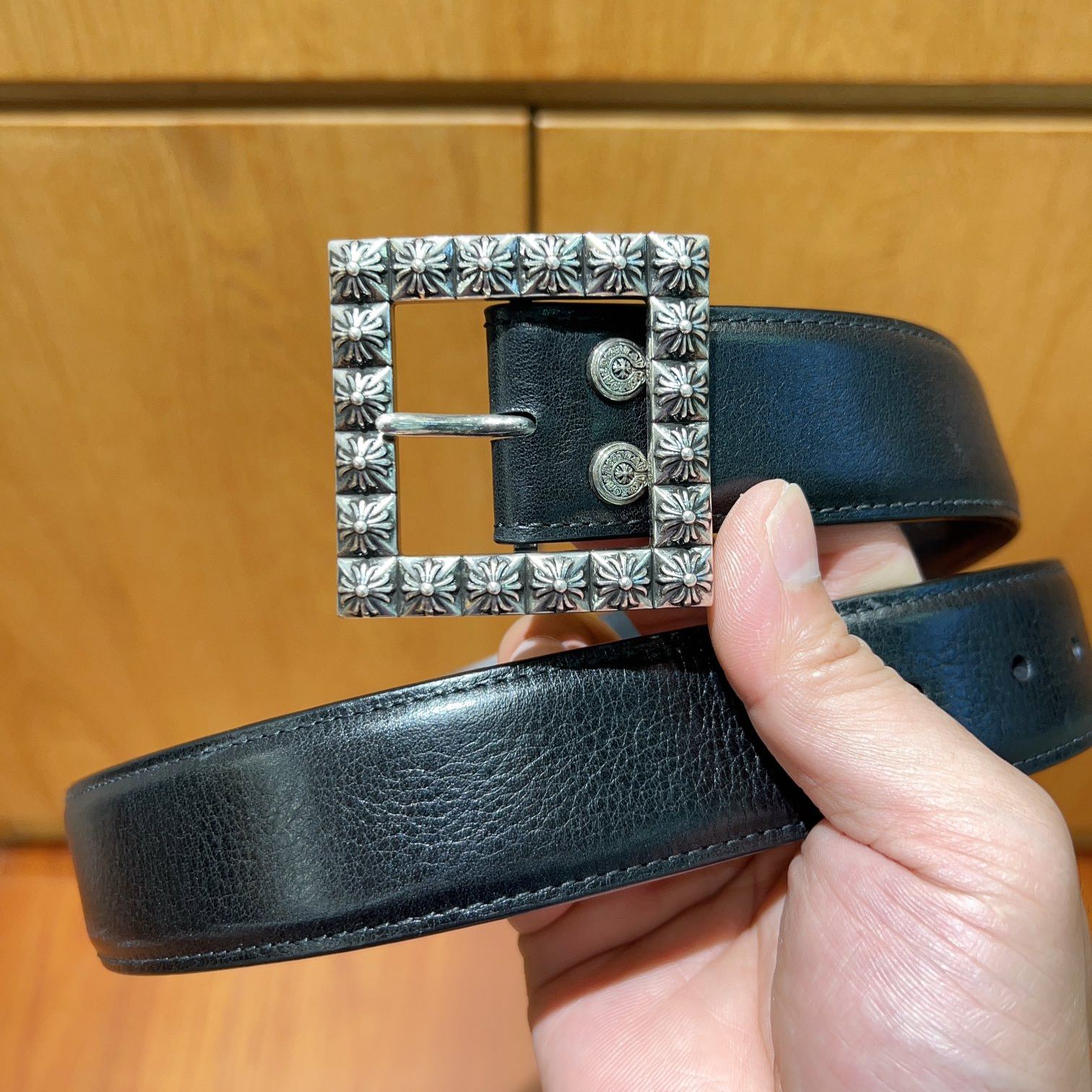 CHROME HEARTS Pyramid Plus Buckle Belt（CH16019）