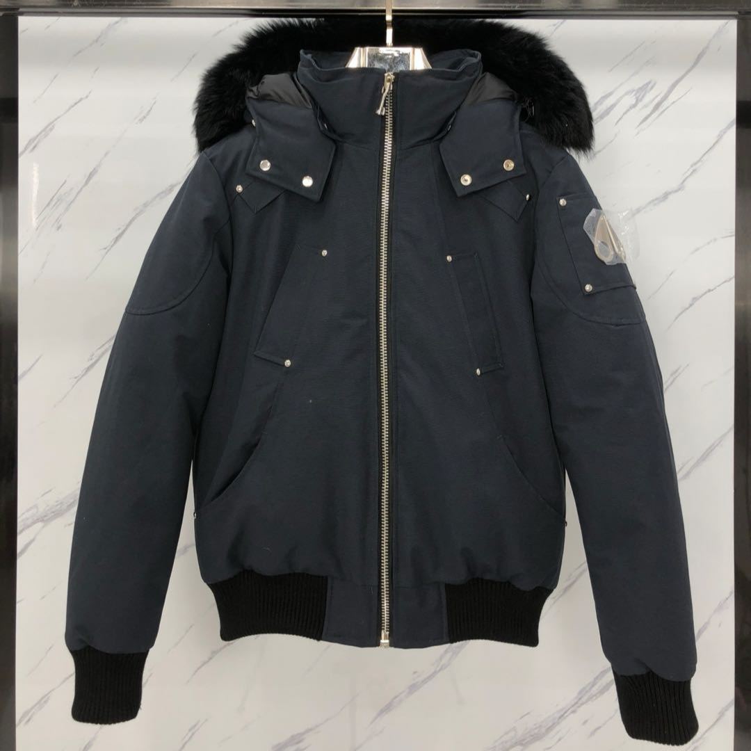 Moose Knuckles Men's Ballistic Logo Down Jacket(M32MB000S305）