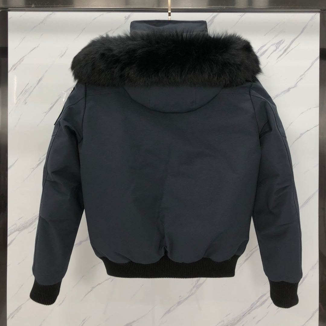 Moose Knuckles Men's Ballistic Logo Down Jacket(M32MB000S305）