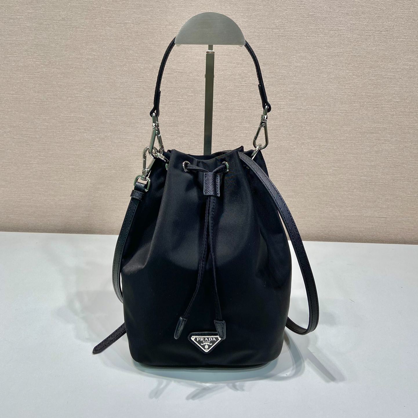 Prada Black Re-Nylon Pouch (1NS369_R067_F0002)