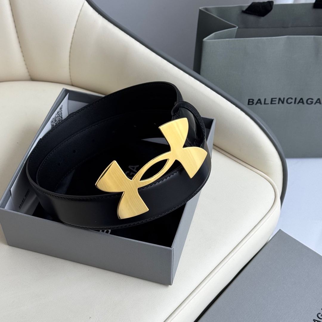 BALENCIAGA x Under Armour Belt "Black"-3.5cm（8119052ABJH1000）