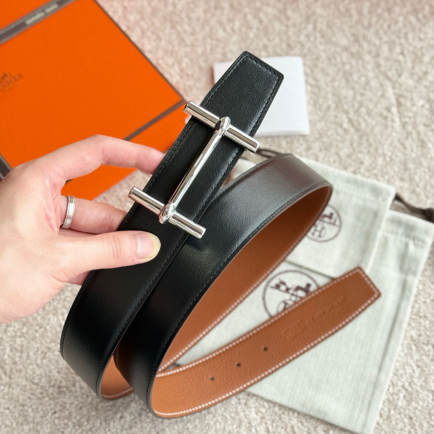 Hermes Leather Belts Men-3.8cm（H077938CK05-H077971CAAA）