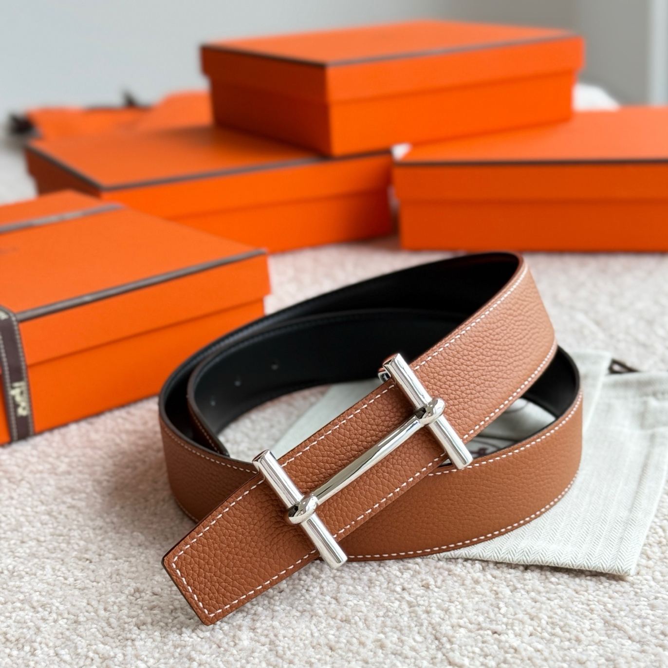 Hermes Leather Belts Men-3.8cm（H077938CK05-H077971CAAA）