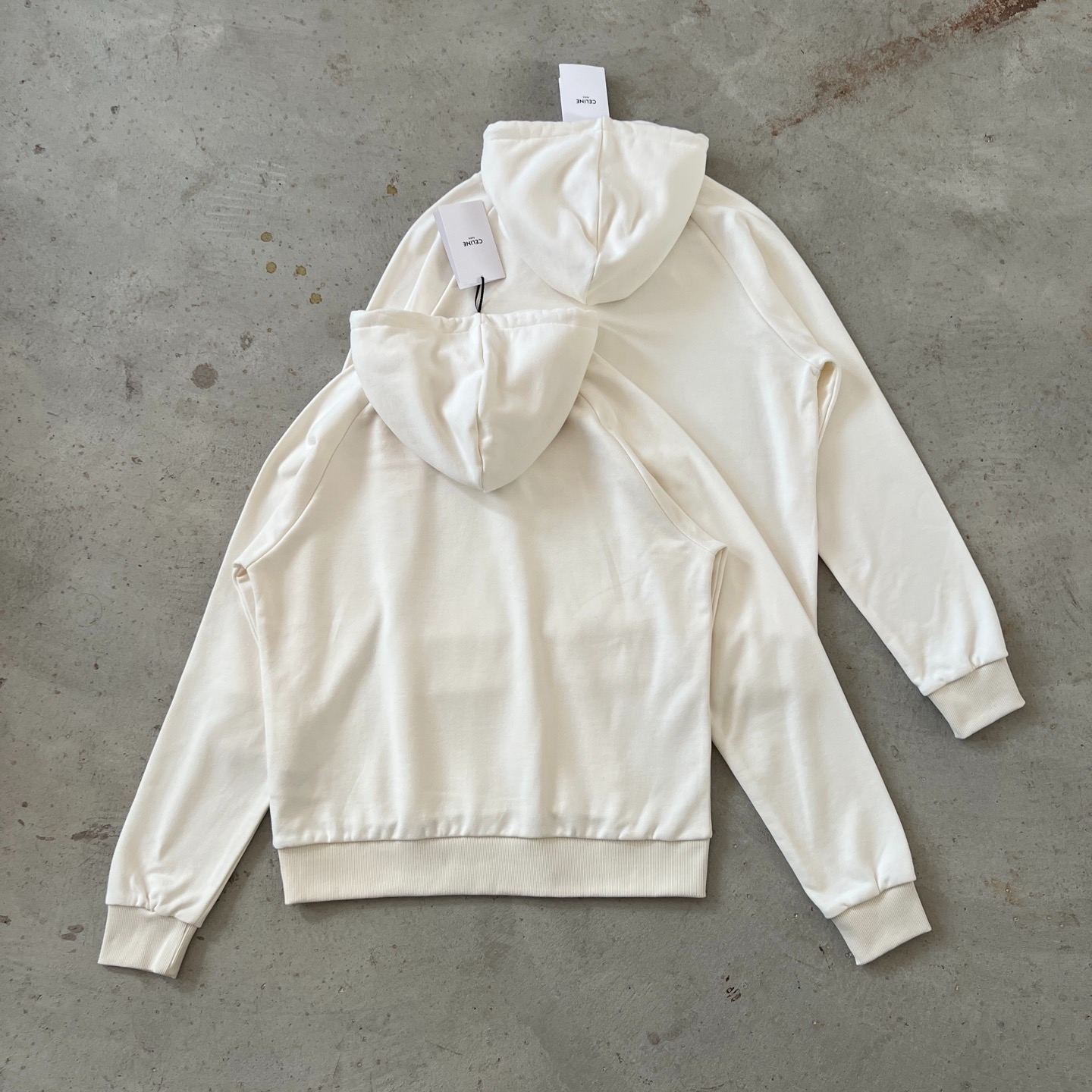 Celine cotton fleece hoodie  (2Y01G670Q-01MA）