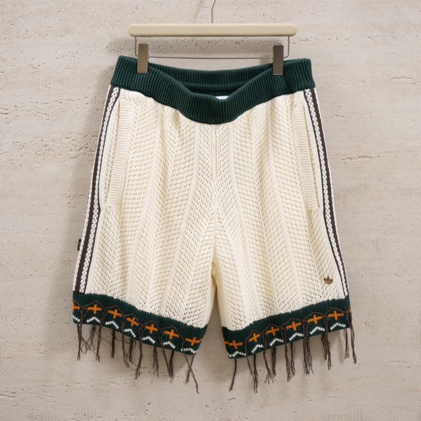 adidas CLOT CROCHET SHORTS BY EDISON CHEN Cream White（JX6554）