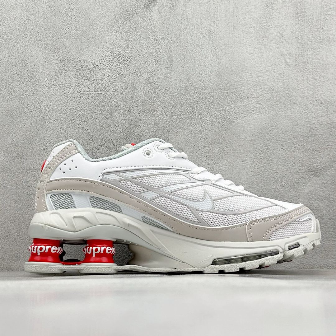 Supreme × Nike Shox Ride 2 "White/Grey Fog/Flat Platinum"（DN1615-100）