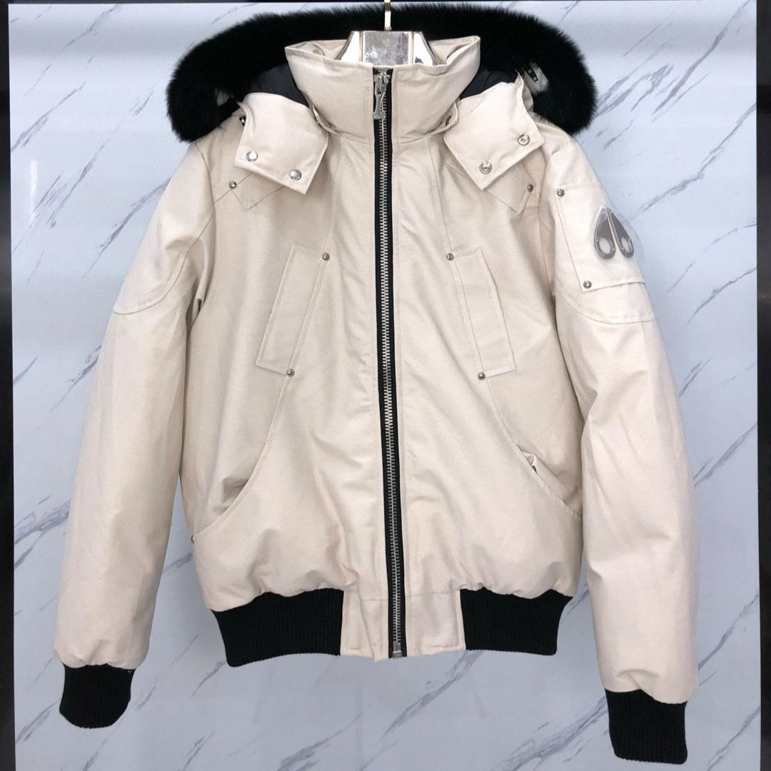 Moose Knuckles Men's Ballistic Logo Down Jacket(M32MB000S305）