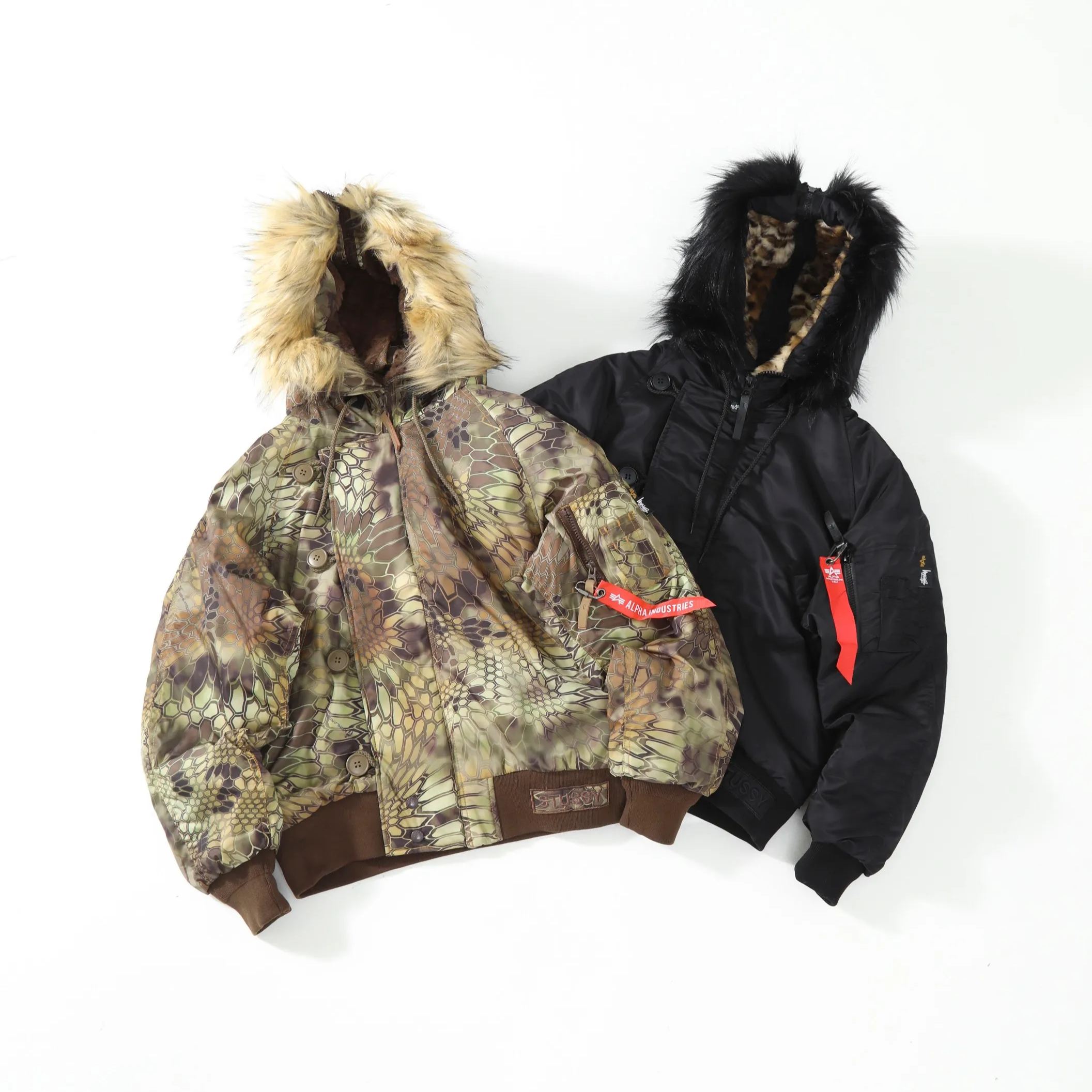 Stussy x Alpha Industries Kryptek N-2B Short Waist Parka（115723）