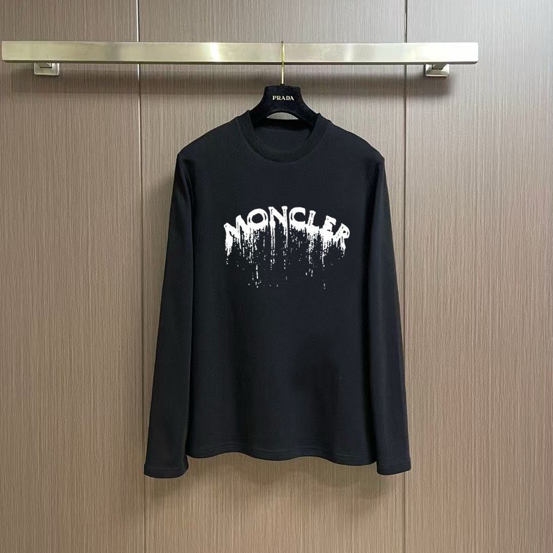 MONCLER gradient lettering long-sleeved T-shirt（ML20251022）