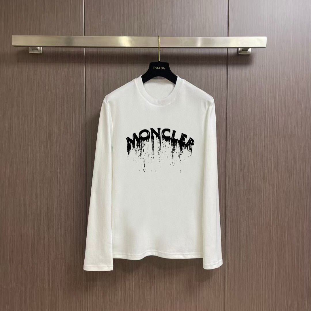 MONCLER gradient lettering long-sleeved T-shirt（ML20251022）