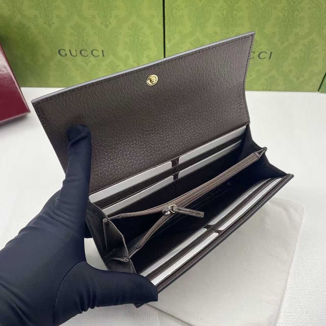 GUCCI Ophidia GG Continental Wallet (523153-96IWG-8745)