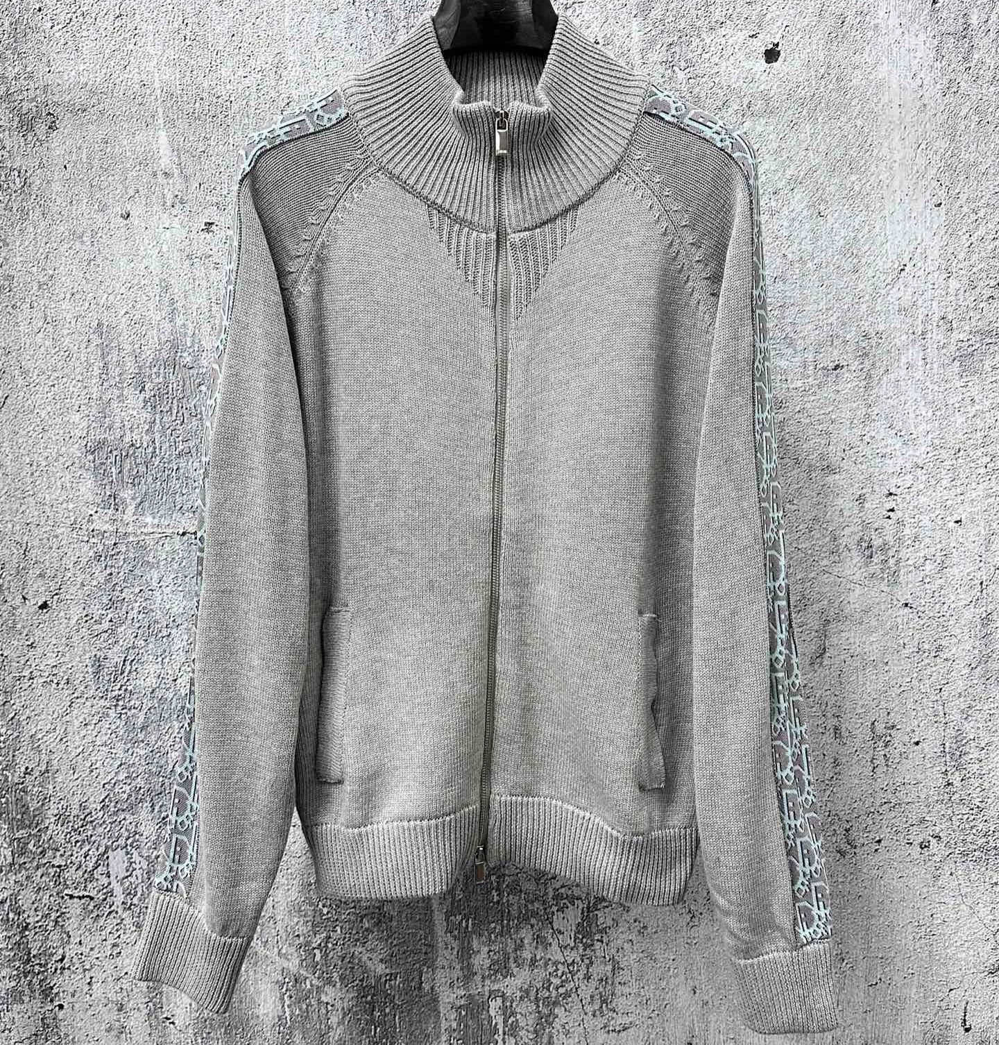 DIOR MEN 2021 Oblique Jacquard Cardigan（113M223AT187-C885）