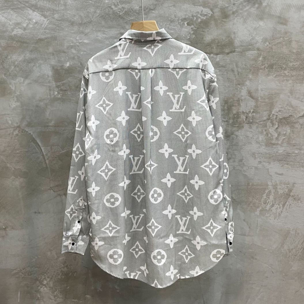 Louis Vuitton lettering casual style long-sleeved shirt（1AAK7A）