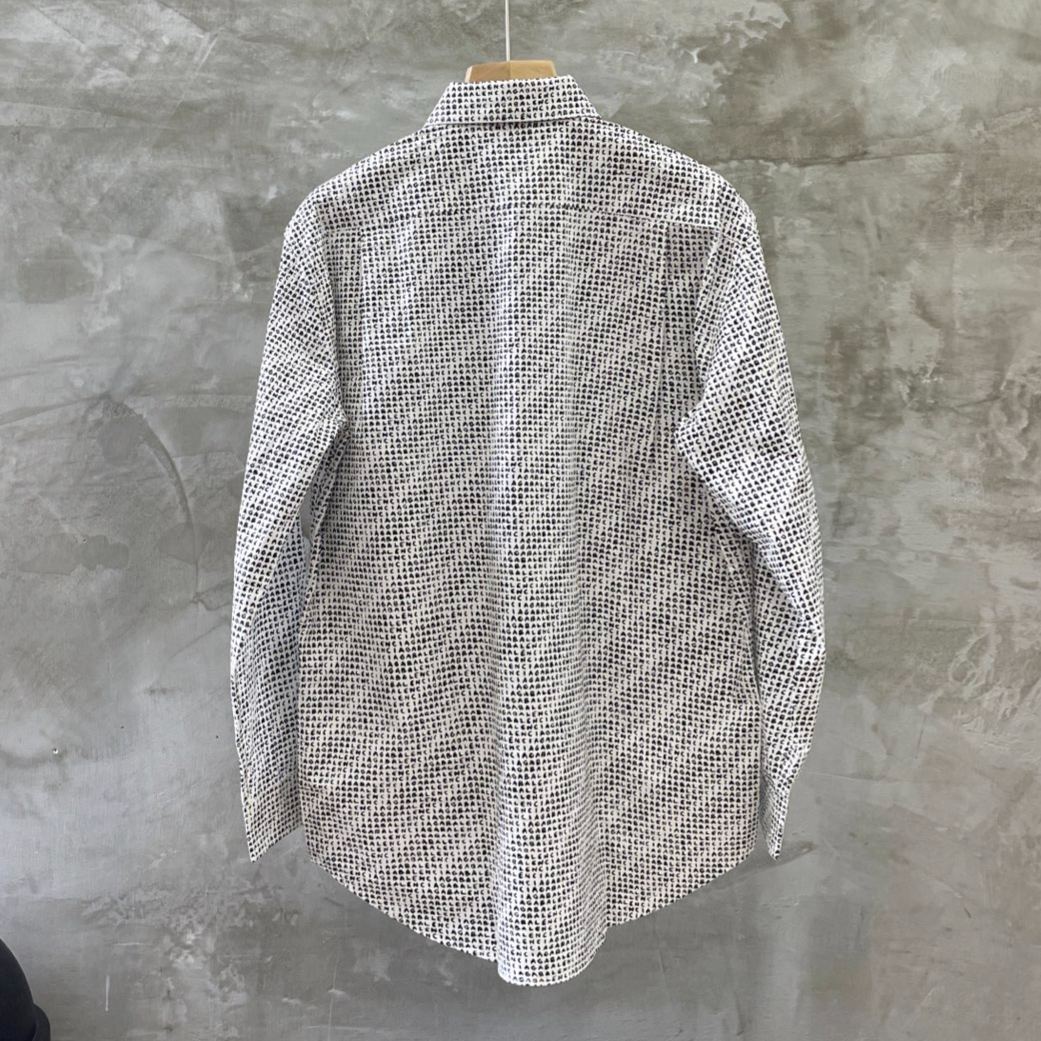 BALENCIAGA Men's Archive Letters Shirt in Black（627023TKL401070）