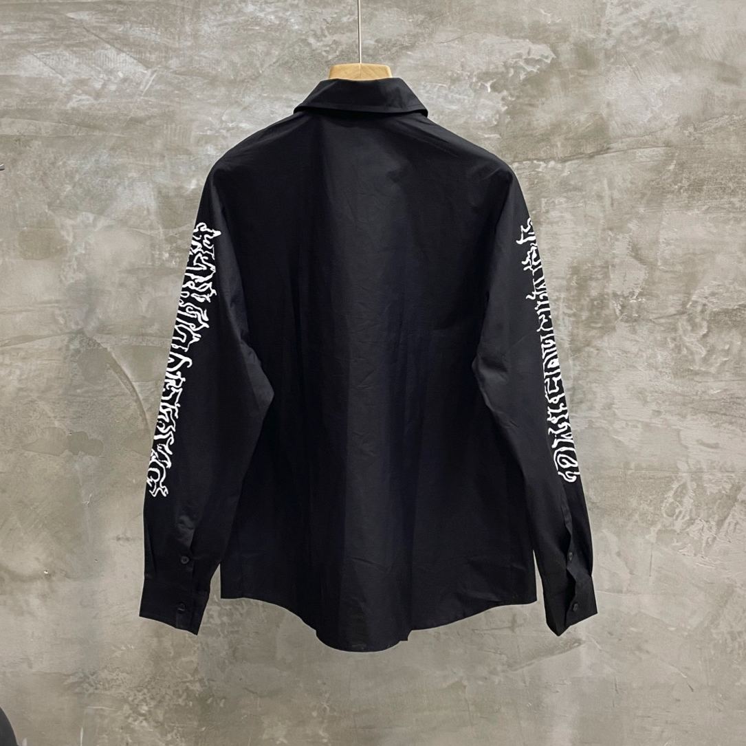 BALENCIAGA SS24 New Year's Collection Logo Print Shirt（773374TPM231000）